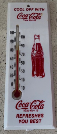 3143-1 € 10,00 coca cola thermometer plastic wit 14x5 cm.jpeg
